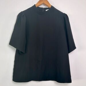 Ro &De| Black flutter Sleeve Blouse sz Medium